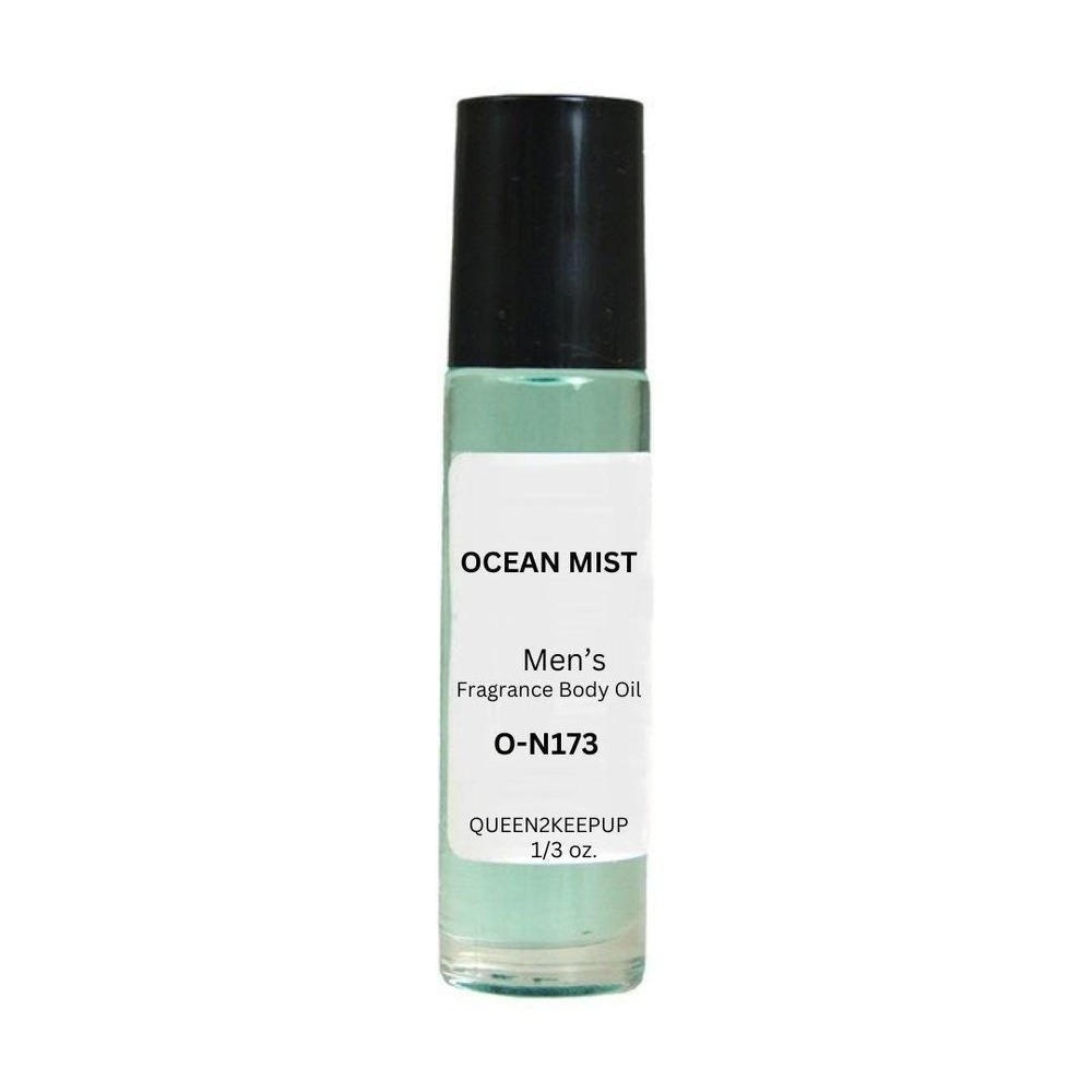 Ocean Mist Men's Body Oil Fresh Aquatic All Natural Fragrance Roll-On